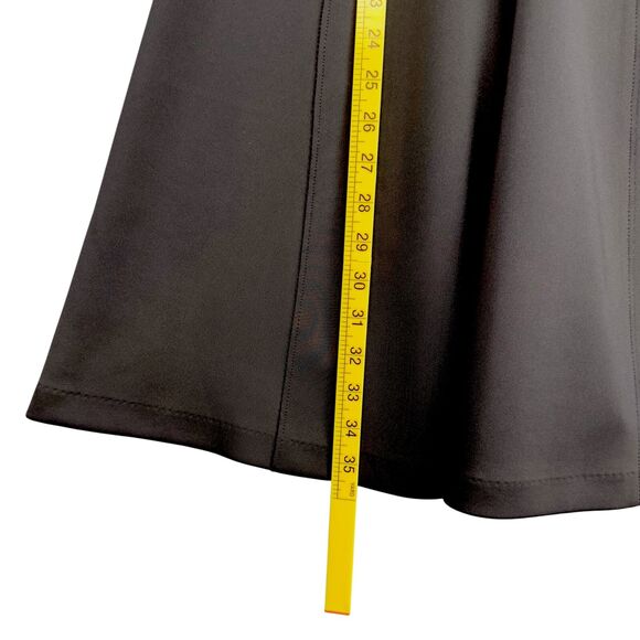 Elie Tahari Black‎ Front Zip Fit & Flared Skirt Sleeveless Scuba Dress Size 2 - Picture 8 of 8